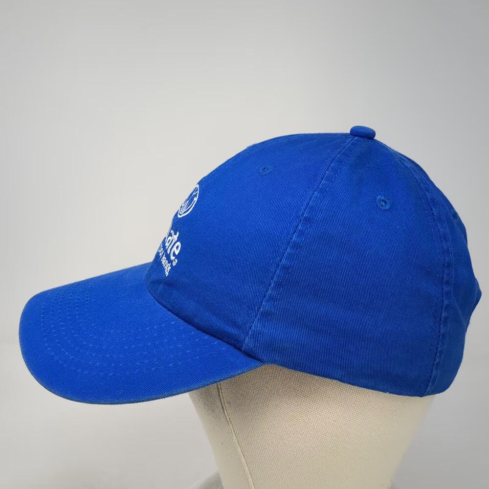 Apollo Allstate Insurance Embroidered Blue White Baseball Cap Hat OS Slideback - Picture 3 of 9